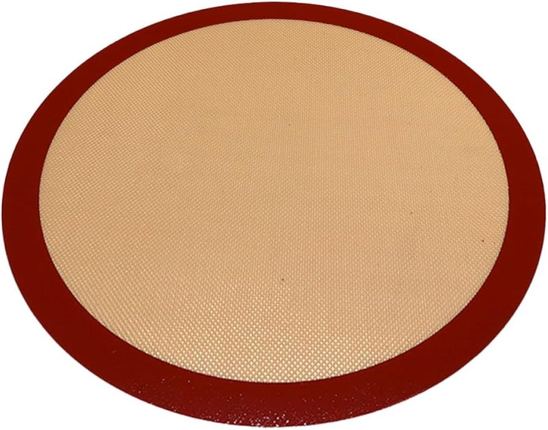 Reusable Silicone Baking Mat Round 200mm Non Stick Oven Microwave Pastry Liner - Image 1